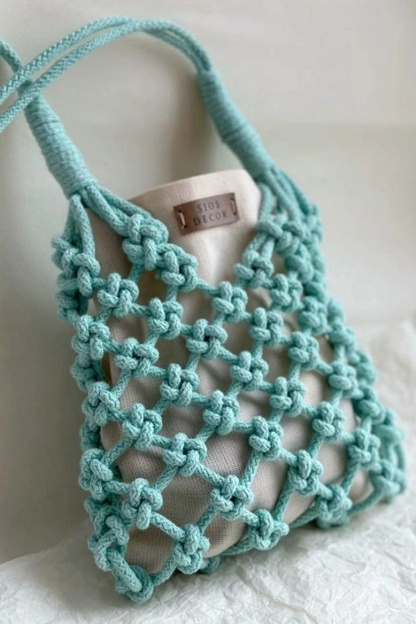 🪢 Bolsas de Macramê Modernas: 16 Modelos com Nós e Tramas para Escolher e Fazer!