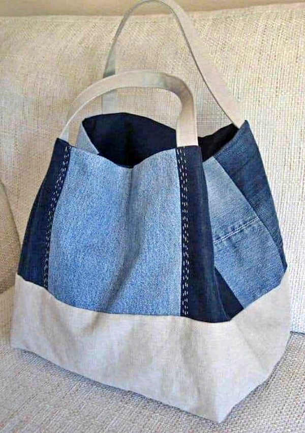 ♻️Reuse, Refaça e Reaproveite: 20 Ideias de Bolsas Feitas com Retalhos de Jeans