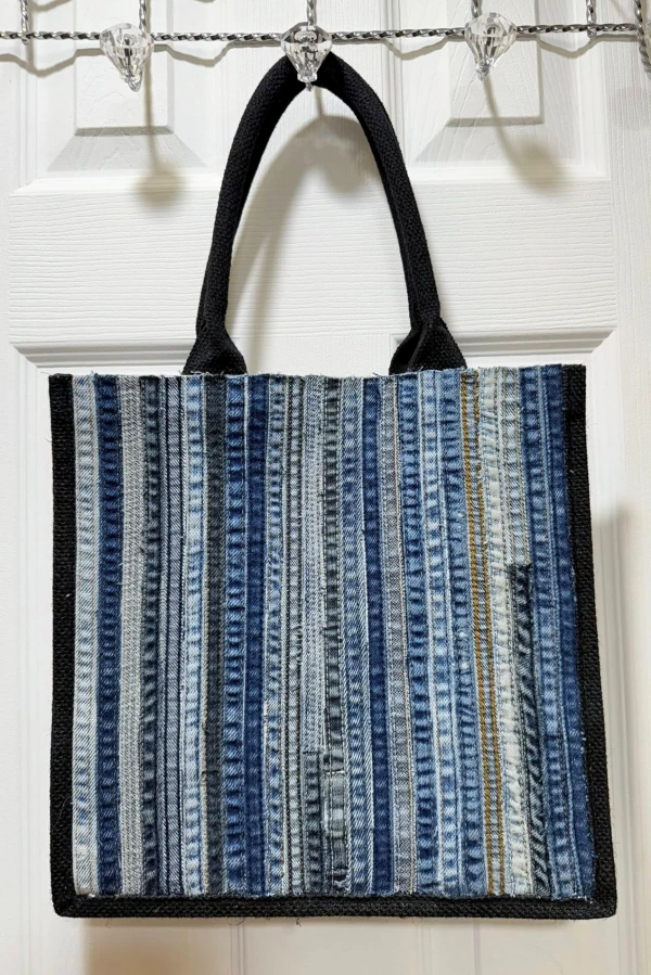 ♻️Reuse, Refaça e Reaproveite: 20 Ideias de Bolsas Feitas com Retalhos de Jeans