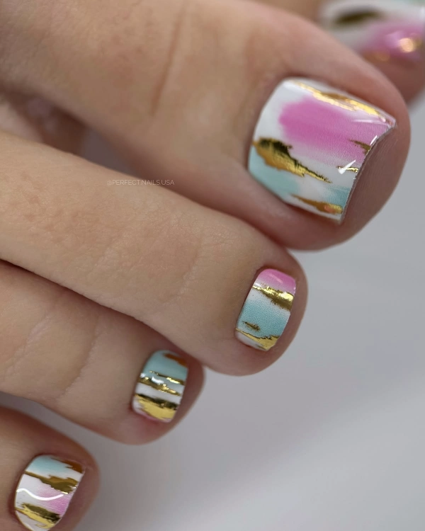 💅19 Ideias de Esmalte nos Pés: Cores e Nail Designs para Inspirar