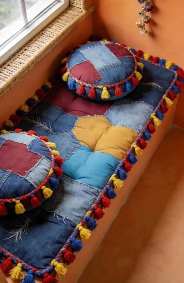 ♻️Reuse, Refaça e Reaproveite: 20 Ideias com Jeans Velho para Decorar a Casa