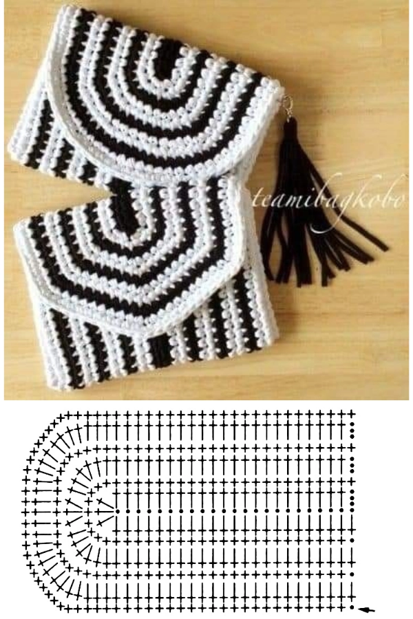 🧶Mini Bolsinhas de Crochê: 14 Modelos Criativos com Gráficos para Fazer