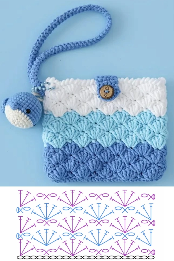 🧶Bolsinhas de Crochê com Gráficos: +14 Modelos Lindos e Criativos