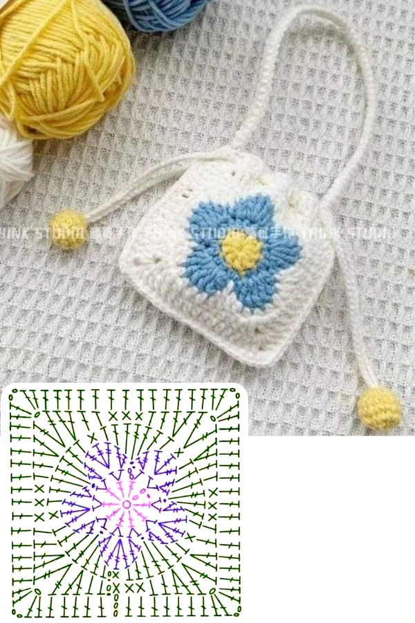 🧶Bolsinhas de Crochê com Gráficos: +14 Modelos Lindos e Criativos