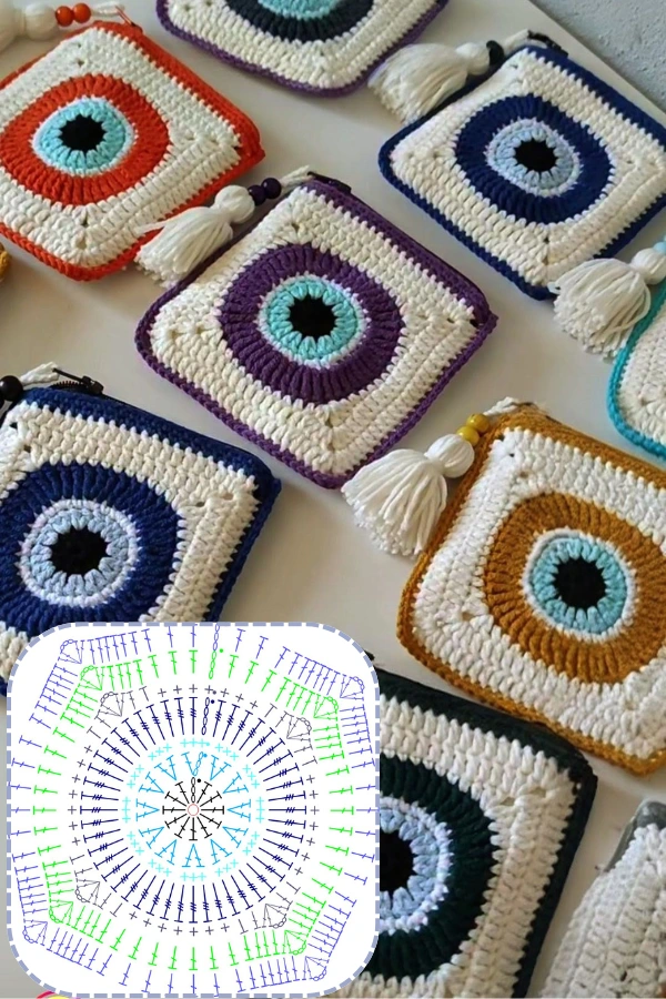 🧶Bolsinhas de Crochê com Gráficos: +14 Modelos Lindos e Criativos