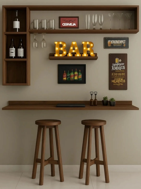 🍷 Cantinho do Bar em Casa: 17 Ideias para Montar um Espaço Bonito e Aconchegante