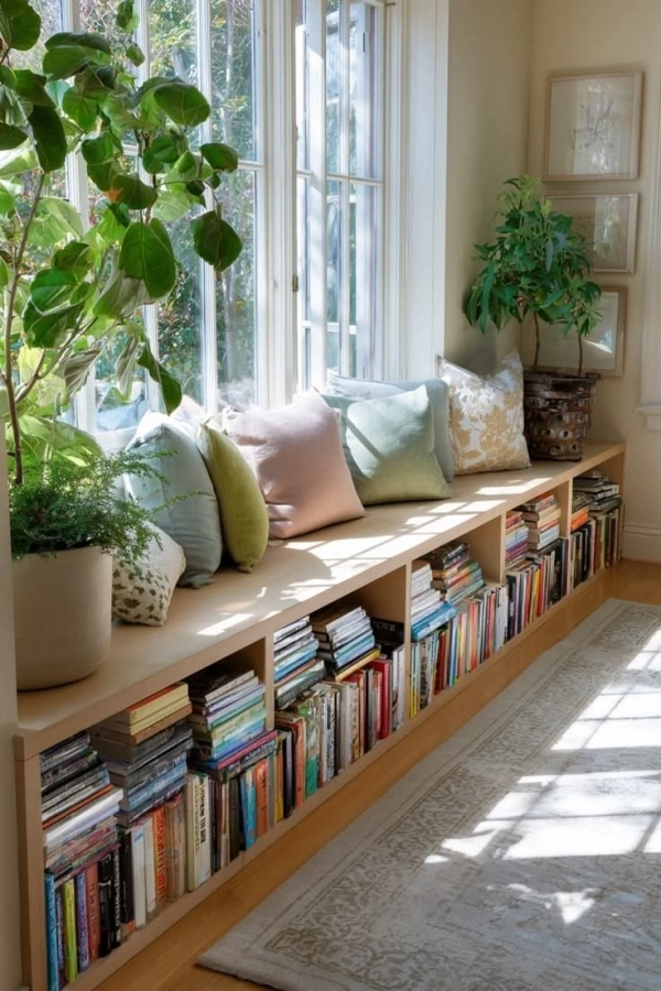 📚 Cantinho do Livro: 19 Ideias Baratas, Compactas e Estilosas para Criar Seu Espaço de Leitura