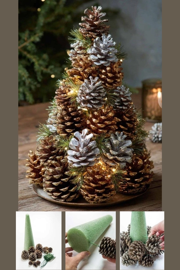 🎄 Preparando o Natal: 28 Enfeites de Natal com Pinhas para Fazer e Decorar