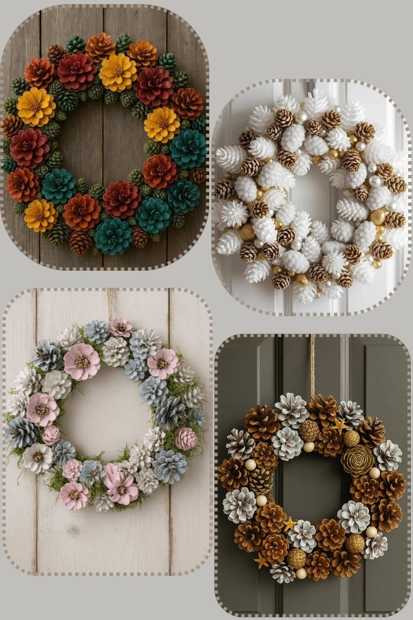 🎄 Preparando o Natal: 28 Enfeites de Natal com Pinhas para Fazer e Decorar