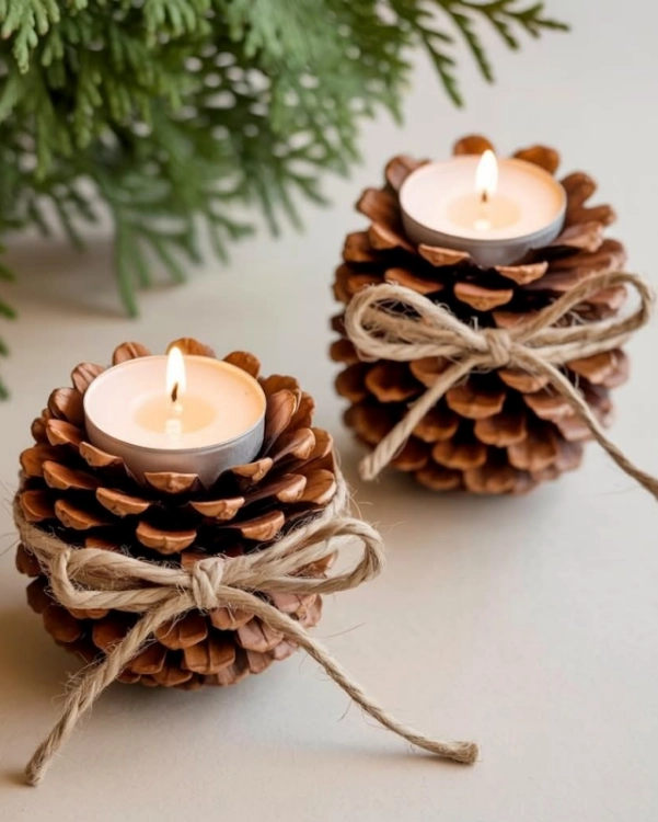 🎄 Preparando o Natal: 28 Enfeites de Natal com Pinhas para Fazer e Decorar
