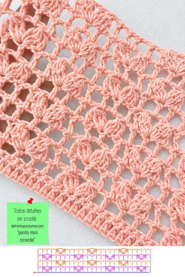 🧶💗Ponto Mini Coração em Crochê: Um Ponto Simples, Fácil e Charmoso