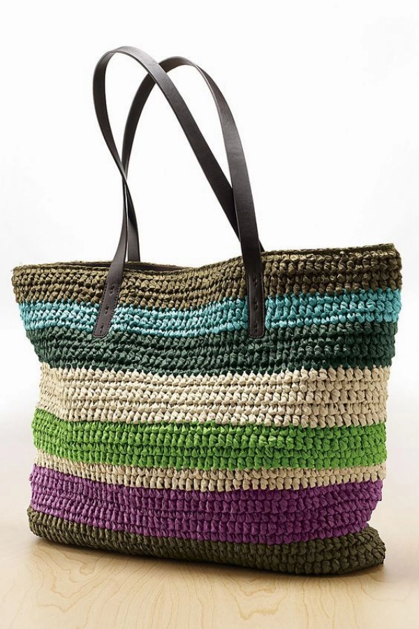 🧶👜 Bolsas de Crochê com Ponto Alto: Bags e Bolsas Grandes para se Inspirar | Parte 2