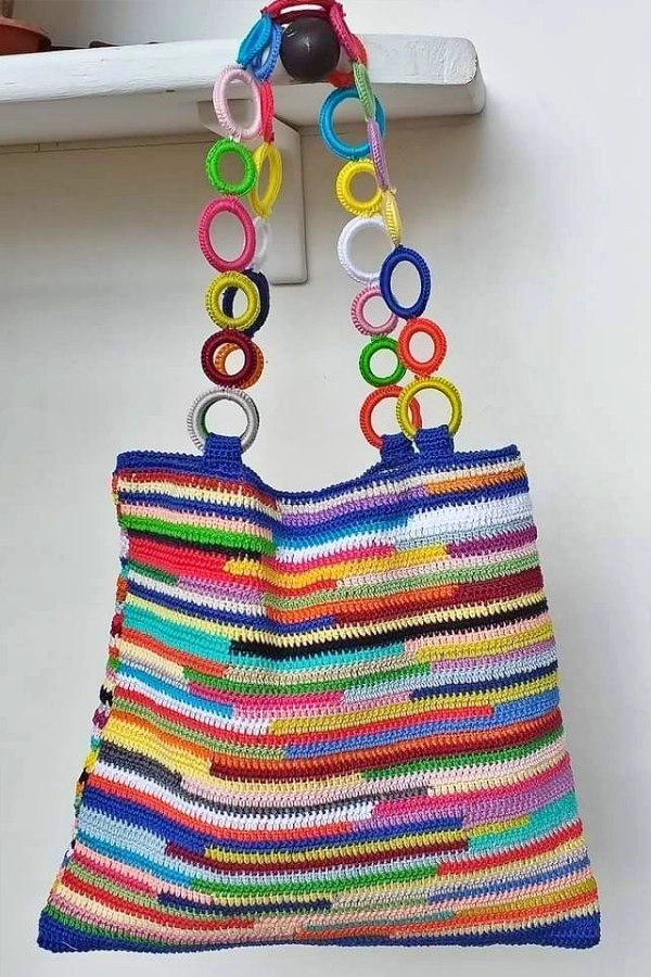 🧶🌈Bolsas de Crochê Coloridas: 16 Modelos Lindos, Modernos e Cheios de Cores