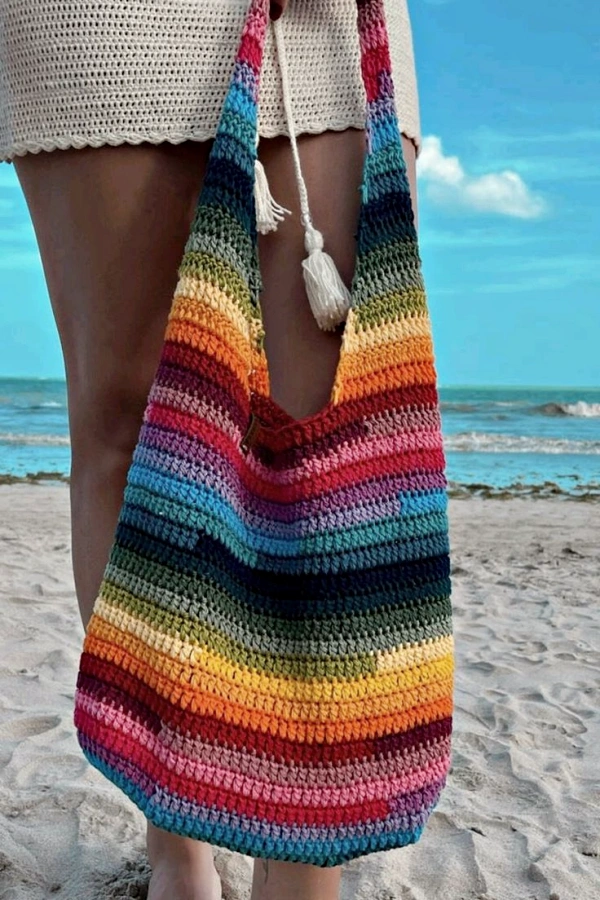 🧶🌈Bolsas de Crochê Coloridas: 16 Modelos Lindos, Modernos e Cheios de Cores