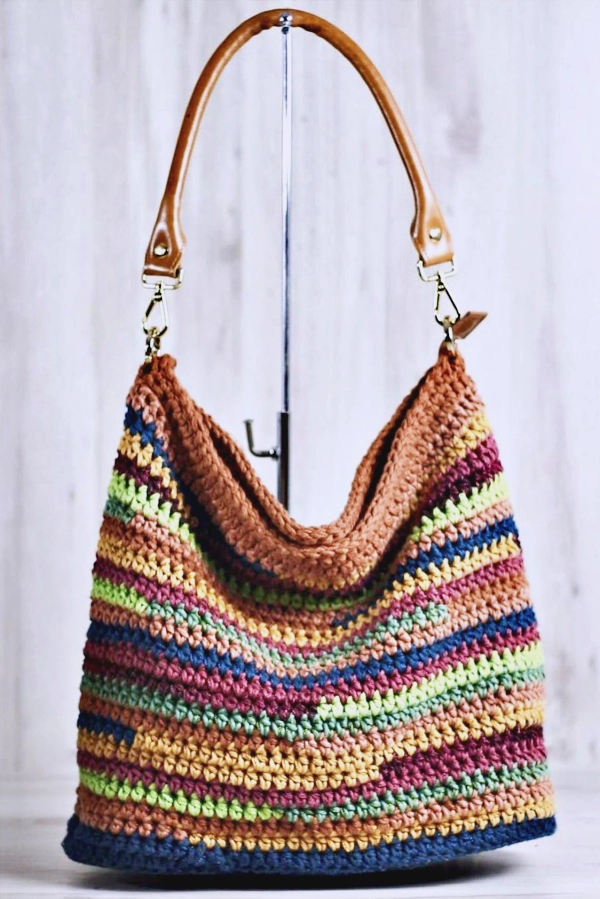 🧶👜 Bolsas de Crochê com Ponto Alto: Modelos Lindos em Diferentes Cores, Fios e Formatos | Parte 1