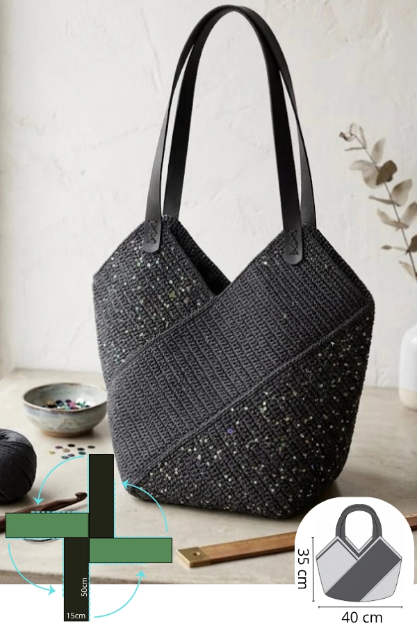 🧶👜 Bolsas de Crochê com Ponto Baixo: Modelos Lindos e Modernos | Parte 2