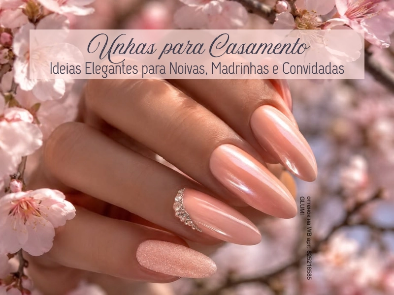 💍 Unhas para Casamento: Ideias Elegantes para Noivas, Madrinhas e Convidadas