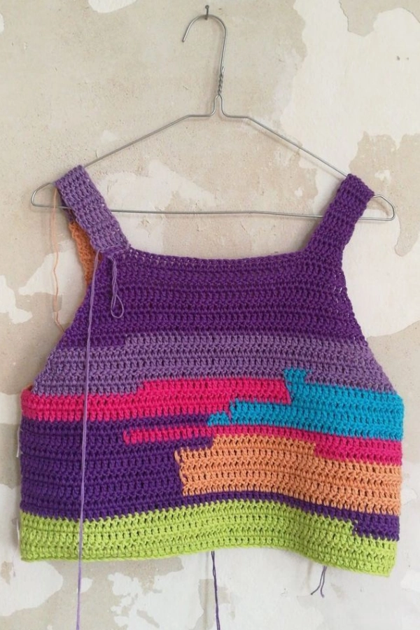 🌈🧶Tops Coloridos de Crochê: 20 Modelos Lindos para se Inspirar e Fazer o Seu!