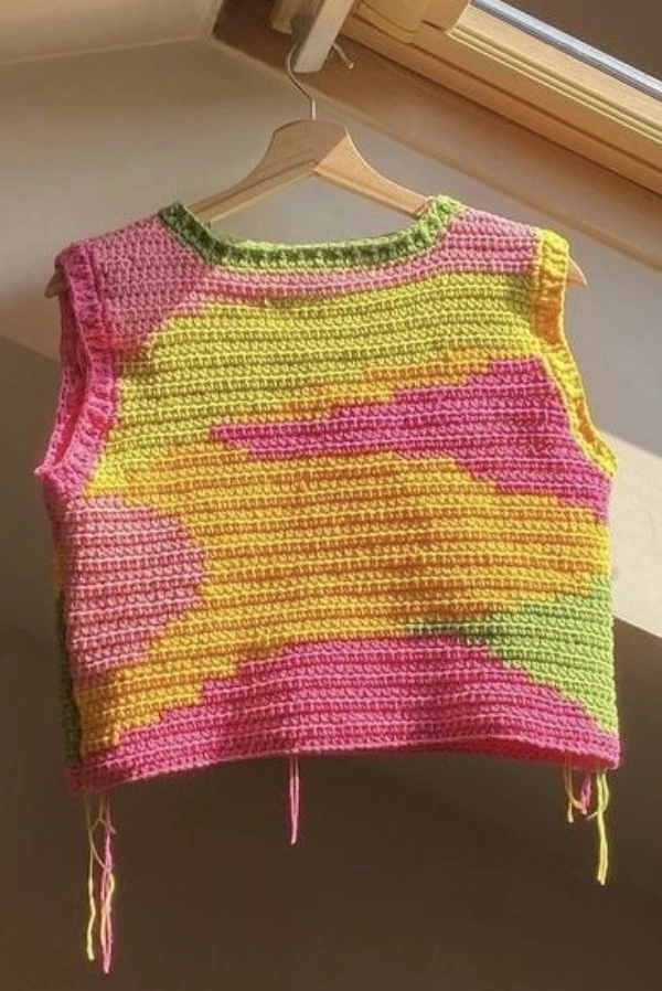 🌈🧶Tops Coloridos de Crochê: 20 Modelos Lindos para se Inspirar e Fazer o Seu!