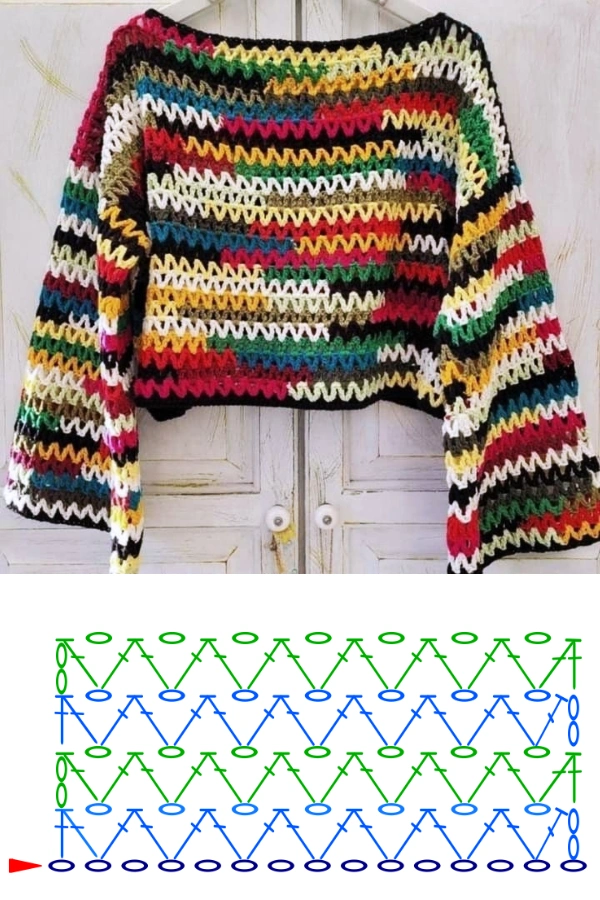 🌈🧶Tops Coloridos de Crochê: 20 Modelos Lindos para se Inspirar e Fazer o Seu!