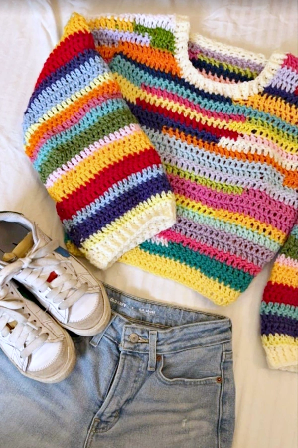 🌈🧶Tops Coloridos de Crochê: 20 Modelos Lindos para se Inspirar e Fazer o Seu!
