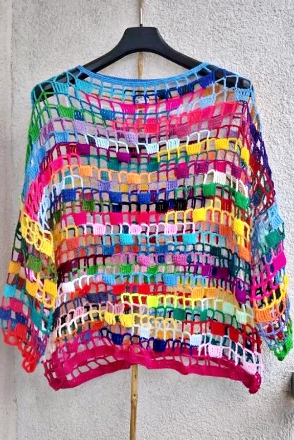 🌈🧶Tops Coloridos de Crochê: 20 Modelos Lindos para se Inspirar e Fazer o Seu!